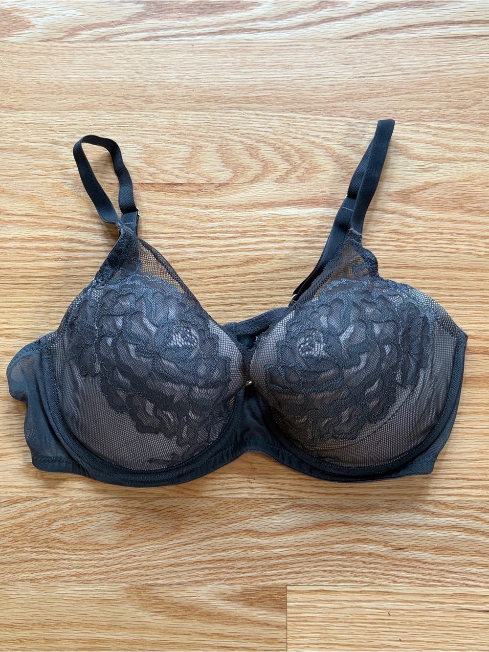 Natori gray olive underwire Lace Bra 34D